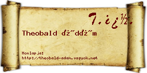 Theobald Ádám névjegykártya